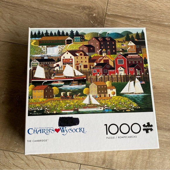 Charles Wysocki Puzzle The Cambridge 1000 piece complete - Picture 1 of 5